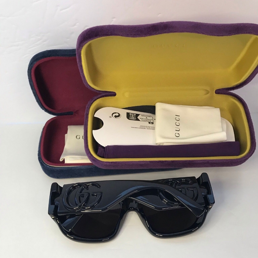 New 💯 Original Gucci Grey Square Ladies Sunglasses GG1545S 001 53. - Picture 6 of 11